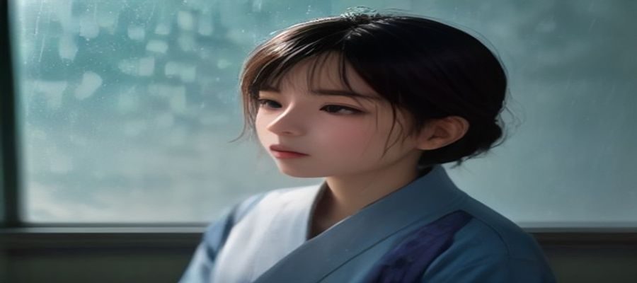 明末清初江南水乡风貌的历史画卷，古朴建筑倒映水中，烟雨朦胧，是玉蒲团诞生的时代土壤与人文环境